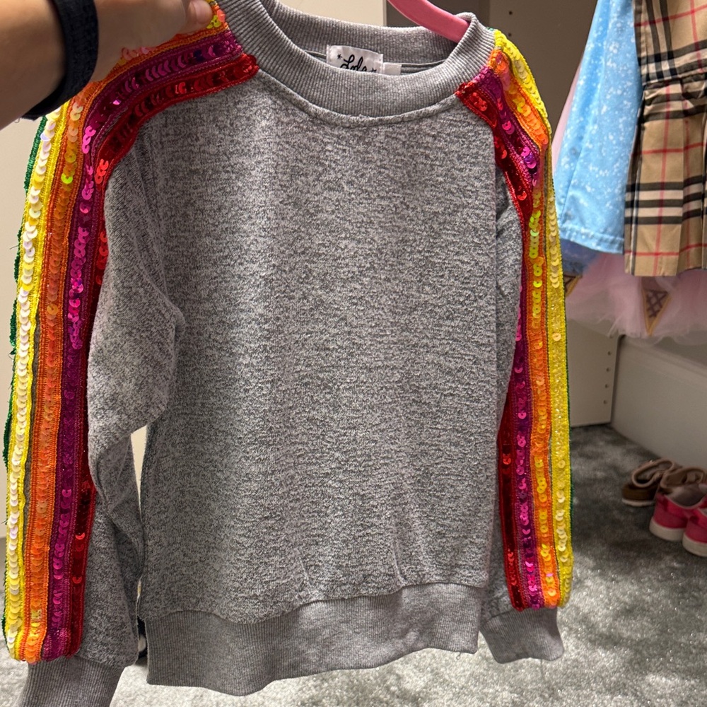 Lola + the Boys Rainbow sweat